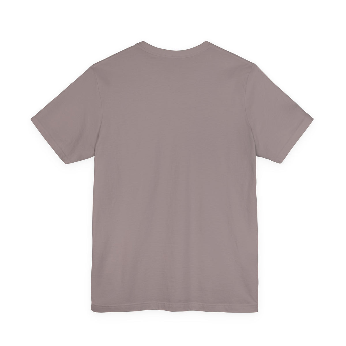 Back of The Thread That Holds T-Shirt in Pebble Brown, showing the unprinted back.