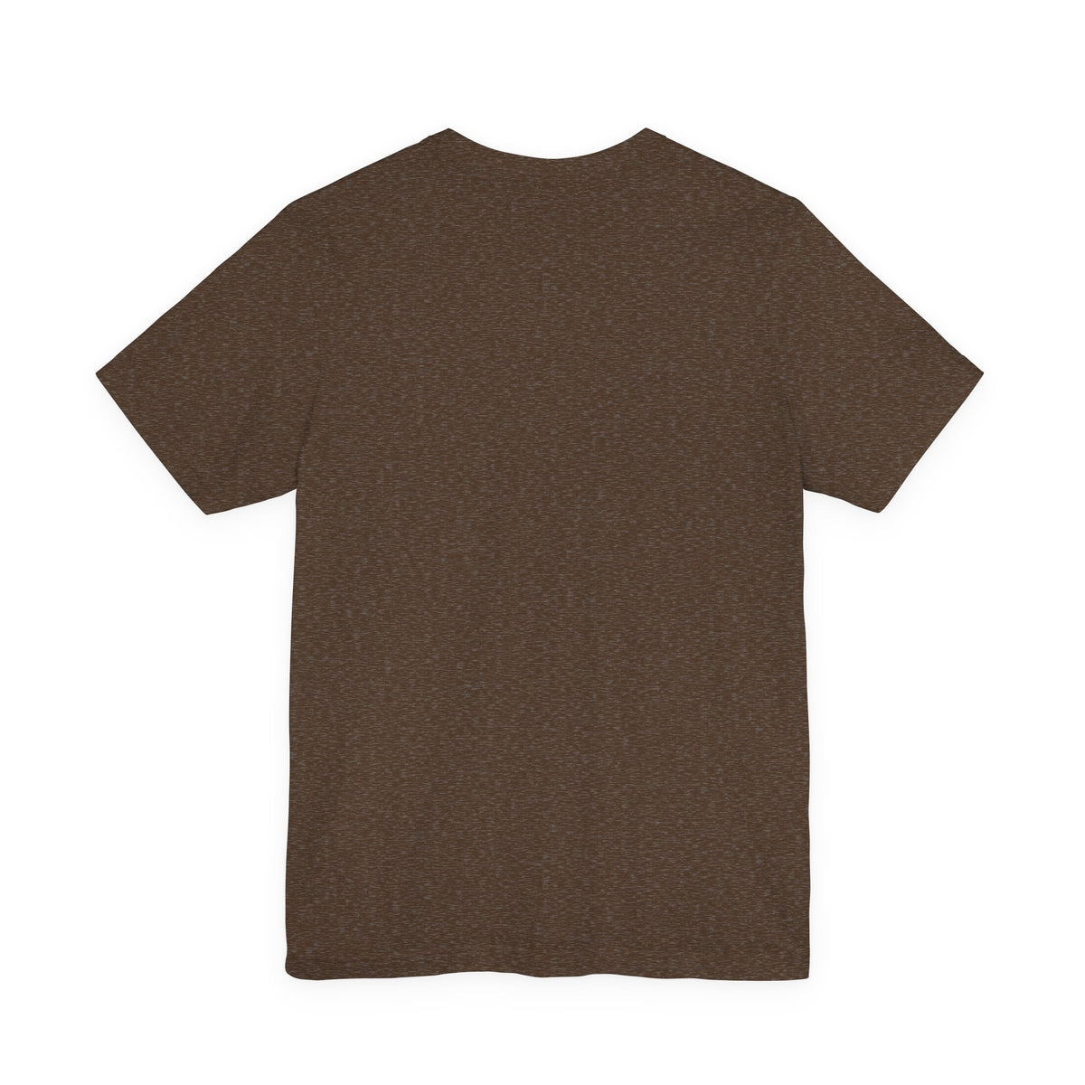 Back of The Hunger Beneath T-Shirt in Heather Brown, showing the unprinted back.
