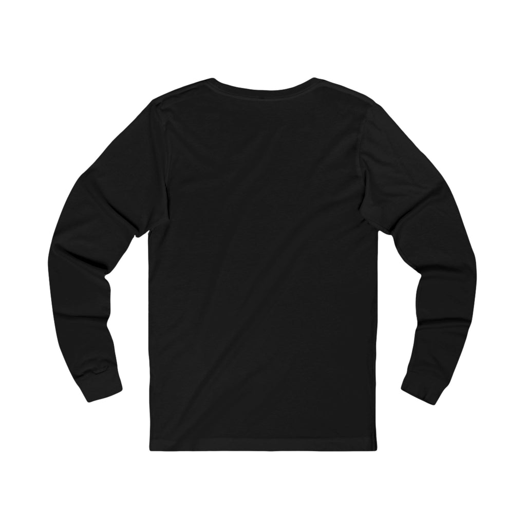 Back of The Grace of Defiance Long Sleeve T-Shirt in Black, showing the unprinted back and long sleeves.